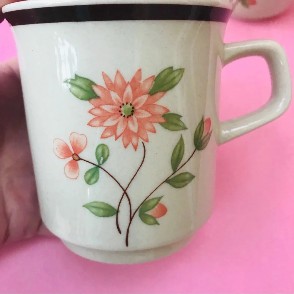 Vintage porcelain tea cups